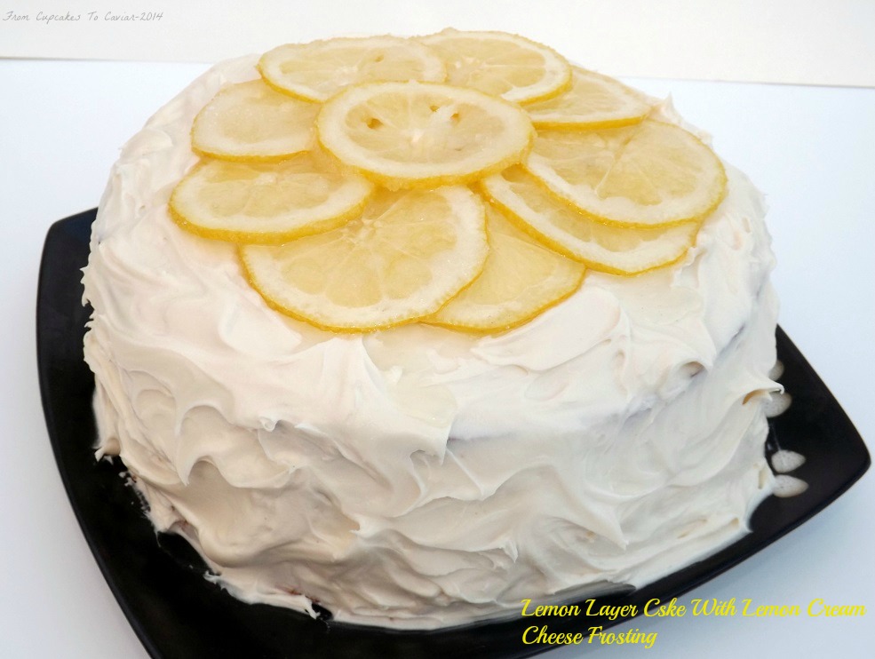 Lemon Layer Cake With Lemon Cream Cheese Frosting