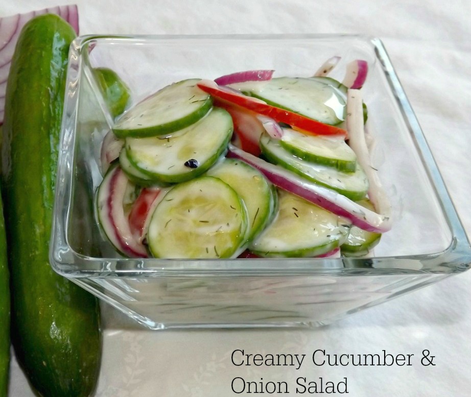 Creamy Cucumber Onion Salad 1