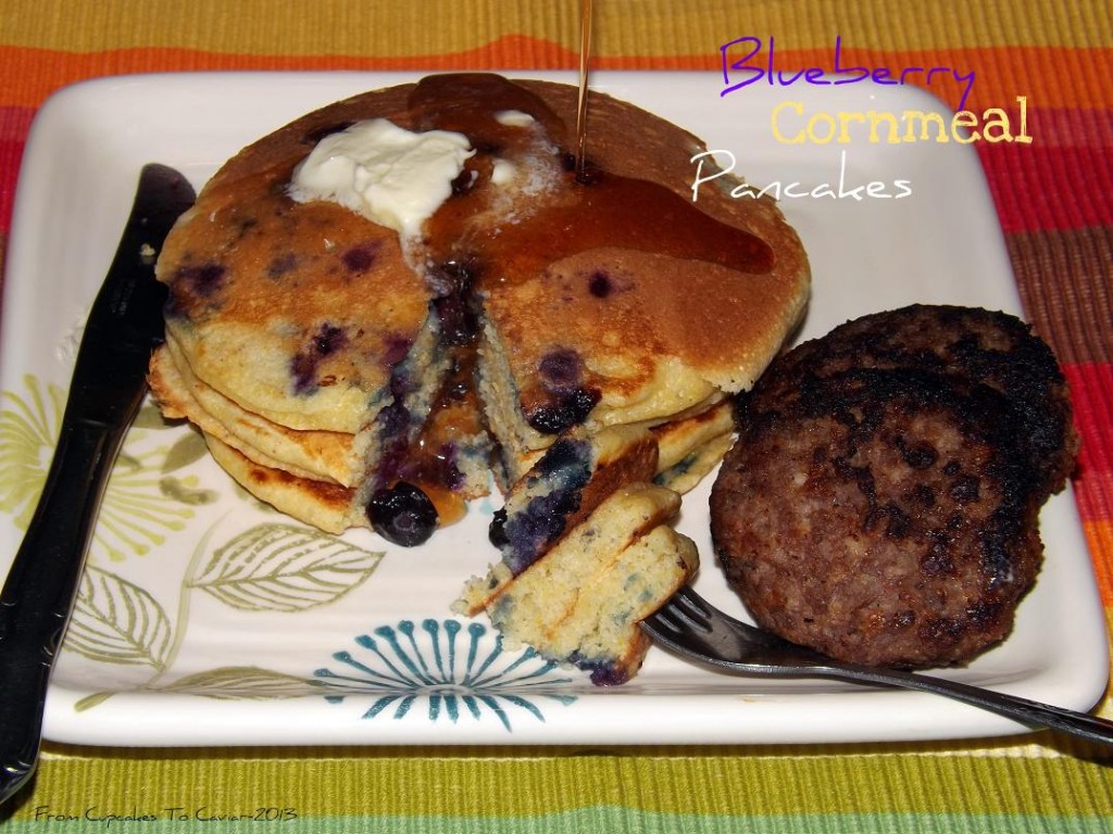 Blueberry Cornmeal Pancakes