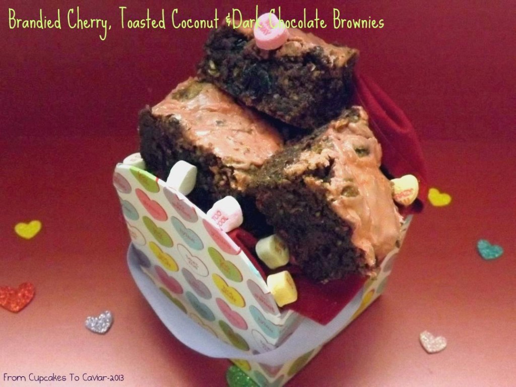 Brandied Cherry, Toasted Coconut & Dark Chocolate Brownies