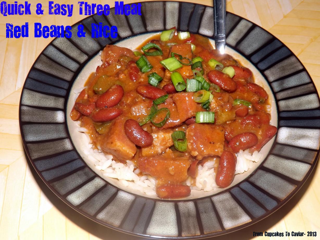 Quick & Easy Three Meat Red Beans & Rice