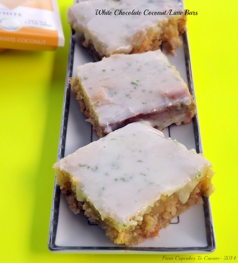 White Chocolate Coconut/Lime Bars