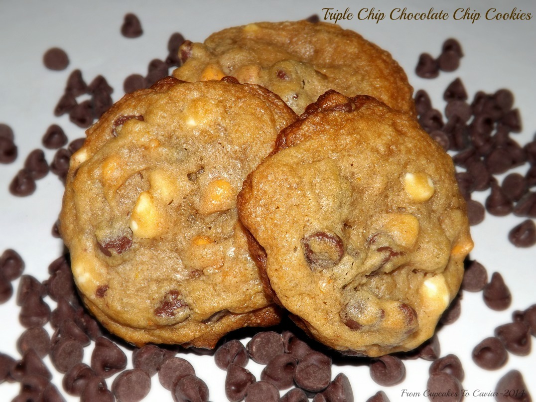 Triple Chip Chocolate Chip Cookies