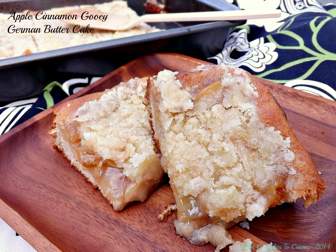 Cinnamon Apple Gooey German Butter Cake