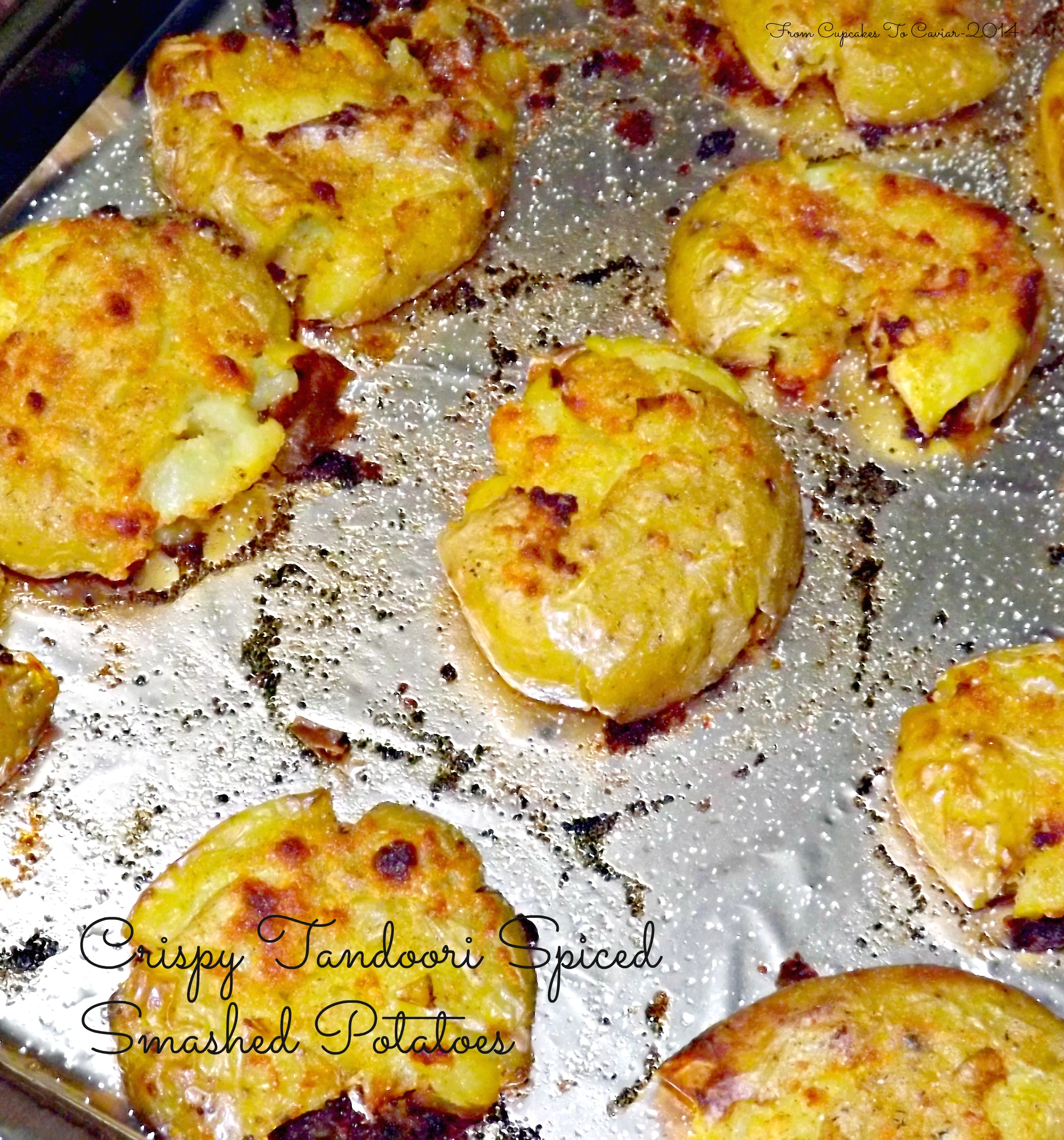 Crispy Tandoori Spiced Smashed Potatoes