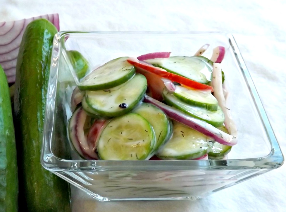 Creamy Cucumber Onion Salad 3