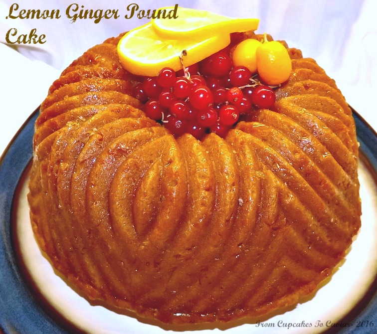 Lemon Ginger Pound Cake