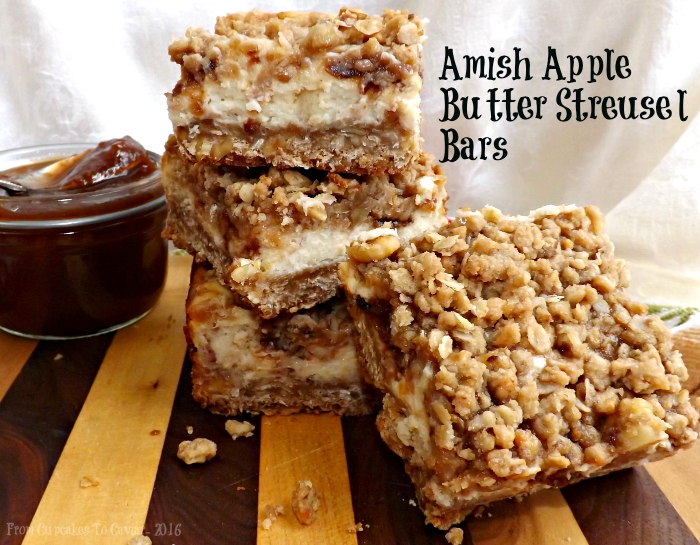 Amish Apple Butter Streusel Bars